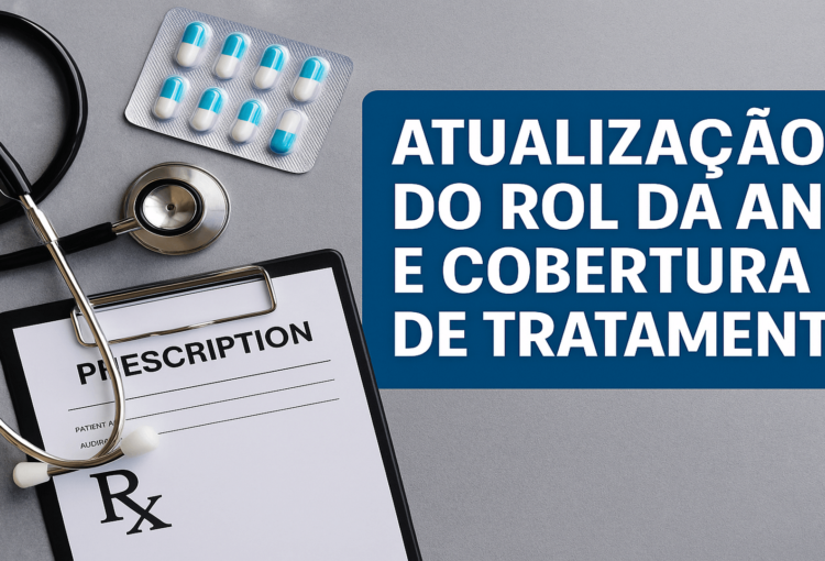 Imagem ilustrativa de temas relacionados à atualização do Rol da ANS, tratamentos de saúde e cobertura de planos.
