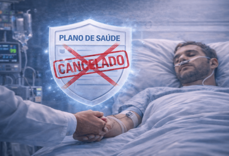 Internação de paciente em hospital sendo protegido contra cancelamento de plano de saúde durante tratamento médico