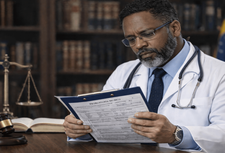 Médico analisando direito do paciente ao prontuário médico em contexto ético.