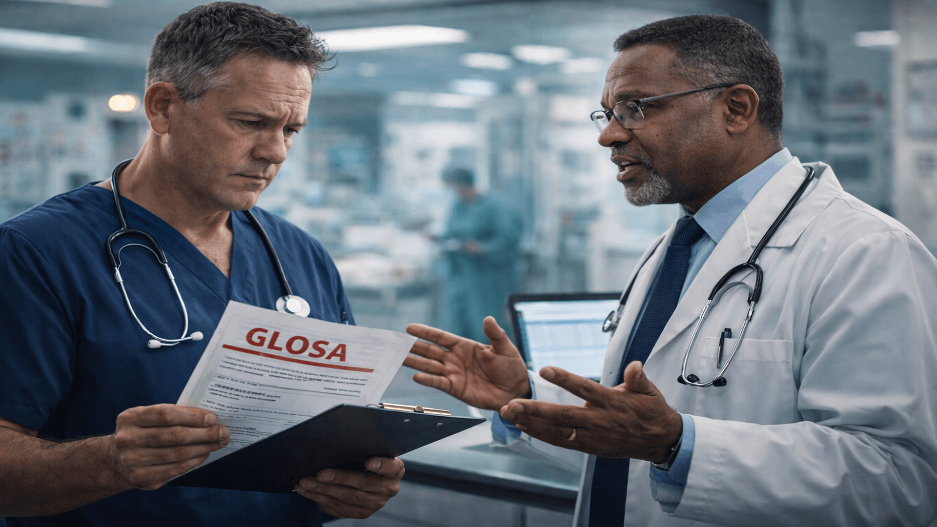 Artigo explicativo sobre glosas hospitalares, ética na auditoria médica e limites da interferência do plano de saúde no ato médico.