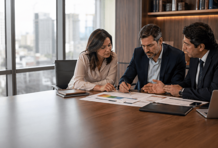 Início 3 Gestores analisam contratos e matriz de riscos com assessoria jurídica preventiva para pequenas e médias empresas.